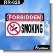 RR-028: Premade Sign - Forbidden Smoking