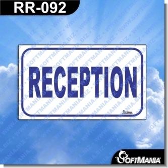 RR-092:    Premade Sign - RECEPTION