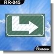 RR-045: Premade Sign - Fold Down Arrow Right