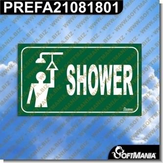PREFA21081801:    Premade Sign - SHOWER
