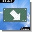 RR-043: Premade Sign - Down Arrow Right