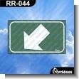 RR-044: Premade Sign - Down Left Arrow