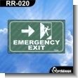 RR-020: Premade Sign - Emergency Exit Right Version 02