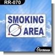 Premade Sign - SMOKING AREA