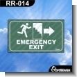 RR-014: Premade Sign - Emergency Exit Right