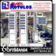 SMRR22101030: Acrylic Plastic Structure Folded and Glued with Cutting Vinyl Lettering with Text Acrylic Tower for Suggestions Advertising Sign for Industrial Factory of Plastic Products brand Rapirotulos Dimensions 17.7x70.9 Inches