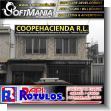 SMRR23082904: Rotulo Publicitario Luminoso Cara de Lona Vinilica Traslucida con Texto Cooperativa Servicios Multiples para Oficina Administrativa marca Softmania Rotulos de Dimensiones 7x0.8 Metros