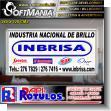 SMRR23113017: Acm 4mm Aluminum with Full Color Printing with Text Logos of Inbrisa, Contraste, Max, One and Spontex Advertising Sign for Factory of Cleaning Products brand Softmania Advertising Dimensions 96.5x47.2 Inches