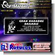 SMRR23090441: Cut Vinyl Banner with Metal Holes to Tie with Text Great Dance Karaoke Advertising Sign for Music Store brand Softmania Rotulos Dimensions 55.1x19.7 Inches