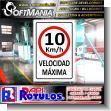 SMRR23051708: Unframed Metal Full Color Printing with Text Maximum Speed 10 Kms Per Hour Advertising Sign for Food Factory brand Softmania Advertising Dimensions 23.6x35.4 Inches