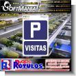 SMRR23090347: Pvc 3 Millimeters with Full Color Printing with Text Visitors Parking Advertising Sign for Fruit Packing Plant brand Softmania Rotulos Dimensions 9.8x15.7 Inches