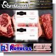 Business Cards with Text Frunsal Meat Distributor Commercial Stationery for Butcher Shop brand Softmania Rotulos Dimensions 3.5x2 Inches