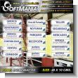 SIGN24042316: Pvc 3 Millimeters with Full Color Printing with Text Department Name Advertising Material for Factory of Cleaning Products brand Softmania Ads Dimensions 15.7x3.9 Inches