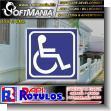 SMRR23120516: Transparent Acrylic with Reverse Lettering with Text Bathroom Sign for Disabled People Advertising Material for Hotel brand Softmania Advertising Dimensions 3.9x3.9 Inches