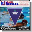 SMRR22111415: Triangular Flags in Full Color Banner with Rope to Tie Them with Text Flags to Mark the Swimming Pool Advertising Sign for Sports Association brand Rapirotulos Dimensions 10.6x11.8 Inches