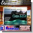 SMRR24012943: Rotulo Publicitario Banner de Vinil de Corte con Ojetes de Metal para Amarrar con Texto Hotel Casa Azul, Mas Cerca de Las Olas para Hotel marca Softmania Advertising de Dimensiones 1.3x1 Metros