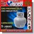 PROPANE_GLP_5: Refill for Industrial Use Propane Gas (lpg) - 5 Pounds Cylinder