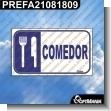 PREFA21081809: ROTULO PREFABRICADO - COMEDOR