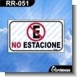 RR-051: ROTULO PREFABRICADO - NO ESTACIONE
