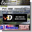 SMRR23090327: Pvc Plastic 3 Millimeters with Cut Vinyl Lettering with Text Merchandise Receipt Advertising Sign for Administrative Office brand Softmania Rotulos Dimensions 11.8x3.9 Inches