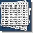 RAFFLE TICKETS SHEET - PACK OF 25 SHEETS