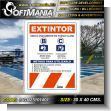 Material Publicitario Prefabricado PVC 3 Milimetros con Texto Extintor para F