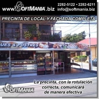 Seaalizacioacute;n completa de la pared frontal del edificio comercial. Seaalizacioacute;n completa de la pared frontal del edificio comercial.