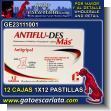GE23111001: Antifludes Antigripal con Accion Antiviral Especifica - Docena de Cajas de 12 Pastillas