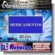 SMRR24012901: White Acrylic 3 Millimeters with Cut Vinyl Lettering with Text Medicines Advertising Material for Clinical Laboratory brand Softmania Advertising Dimensions 11.8x5.9 Inches