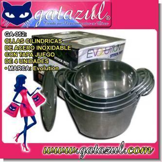 Read full article STAINLESS STEEL CYLINDRICAL POTS WITH LID SET OF 4 UNITS Read full article STAINLESS STEEL CYLINDRICAL POTS WITH LID SET OF 4 UNITS