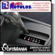 SMRR22120807: Polycarbonate Gear Indicator with Text Gears Advertising Sign for Fuel Station brand Rapirotulos Dimensions 1.2x4.7 Inches