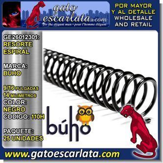 Read full article SPIRAL SPRING 9/16 INCH 14 MILLIMETERS BLACK CODE 110H BRAND BUHO - PACK OF 25 UNITS