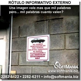 Rotulo informativo externo