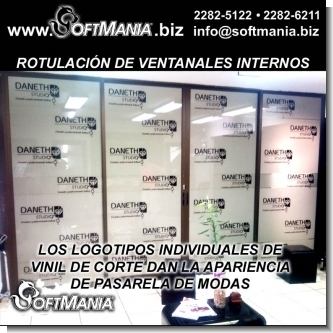 Rotulacion de Ventanales Internos de Local Comercial