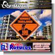 SMRR23080821: Iron Sheet with Cut Vinyl Lettering with Text Men Working 100 Meters Advertising Sign for Construction Company brand Softmania Advertising Dimensions 23.6x23.6 Inches