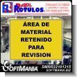 SMRR22101315: Floor Graphic Adhesive with Text Area of Material Retained for Revision Advertising Sign for Industrial Factory of Plastic Products brand Rapirotulos Dimensions 11x8.7 Inches