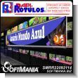 ROTULO PUBLICITARIO BANNER FULL COLOR CON MARCO TUBULAR PARA TIENDA DE MASCOTAS ACUATICAS MARCA RAPIROTULOS DE DIMENSIONES 2.2X0.3 METROS