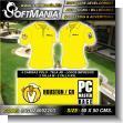SIGN24092203: Rotulo Publicitario Estampado en Serigrafia Sobre Camisetas y Uniformes Dos Caras con Texto Camisetas para Uniforme de Miembros de Equipo para Empresa de Tecnologia de Informacion marca Softmania Ads de Dimensiones 50x50 Centimetros