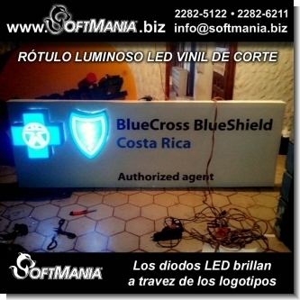 Rotulo Luminoso LED con logotipos tridimensionales