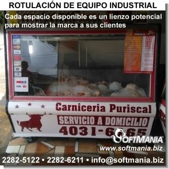 Rotulacion de Equipo Industrial