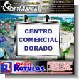 SMRR23042003: Translucent Vinyl Canvas Light Box Double Sided with Text el Dorado Shopping Center Advertising Sign for Mall brand Softmania Advertising Dimensions 3.5x8.7 Inches
