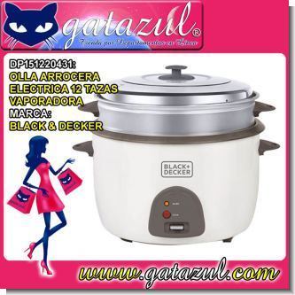 Lee el articulo completo OLLA ARROCERA ELECTRIC DE 12 TAZAS CON VAPORADORA MARCA BLACK & DECKER Lee el articulo completo OLLA ARROCERA ELECTRIC DE 12 TAZAS CON VAPORADORA MARCA BLACK & DECKER