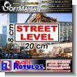 SMRR23080809: Iron Sheet with Cut Vinyl Lettering with Text Street Level Advertising Sign for Construction Company brand Softmania Advertising Dimensions 7.9x3.1 Inches