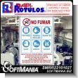 SMRR22101027: White Acrylic 3 Millimeters with Cutting Vinyl Lettering with Text Do not Use Cell Phones, Peepers or Radios in This Area Advertising Sign for Industrial Factory of Plastic Products brand Rapirotulos Dimensions 19.7x27.6 Inches