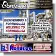 SMRR23100320: Metal Sheet of Iron with Aluminum Frame with Text Welcome to Formuquisa Advertising Sign for Chemical Factory brand Softmania Rotulos Dimensions 23.6x15.7 Inches