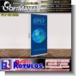 SMRR23102522: Banner Roller up Printing Full Color with Text Dplf, Due Process of Law Foundation Advertising Sign for Public Institution brand Softmania Rotulos Dimensions 27.6x63 Inches
