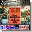 SMRR23100315: Metal Sheet of Iron with Tubular Frame and Cut Vinyl Lettering with Text Floretica Logo Advertising Sign for Flower Shop brand Softmania Rotulos Dimensions 47.2x68.9 Inches