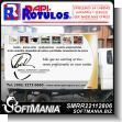 SMRR22112806: Advertising for Company Vehicle Fleet Double Sided with Text Brand, Events and Logistics Advertising Sign for Catering Service brand Rapirotulos Dimensions 13.1x5.9 Foot