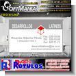 SMRR23090419: Iron Sheet with Full Color Adhesive Vinyl Labeling with Text Latin Developments, Architecture Advertising Sign for Clinical Laboratory brand Softmania Rotulos Dimensions 59.1x35.8 Inches