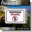 SMRR24040803: Pvc 3 Millimeters with Full Color Printing with Text Private Property Advertising Material for Residential brand Softmania Ads Dimensions 21.7x15 Inches